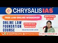 Online live workshop for law optional