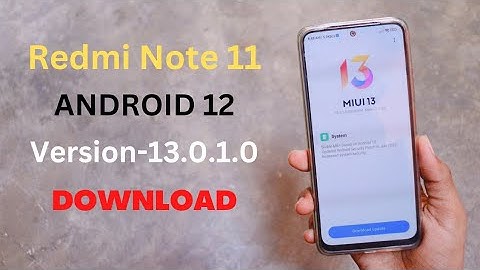 Redmi Note 11 Android 12 Update Version - 13.0.1.0 Download And Install 🔥
