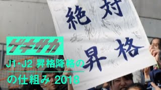 J1・J2 昇格降格の仕組み 2018