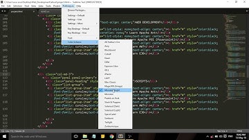 Sublime Text editor tutorial -2- Theme change