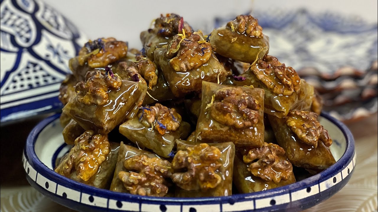 معسلة جديدة/مربعات لوز وكركاع مع كراميل روعة شكلا ومذاقا وتقرمشة يا سلام