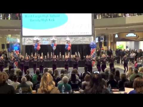 West Fargo High School Dance team high kick @ MOA