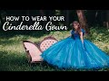 How to Wear Cinderella Dress - Wearing Cinderella Costume - Live-Action 2015