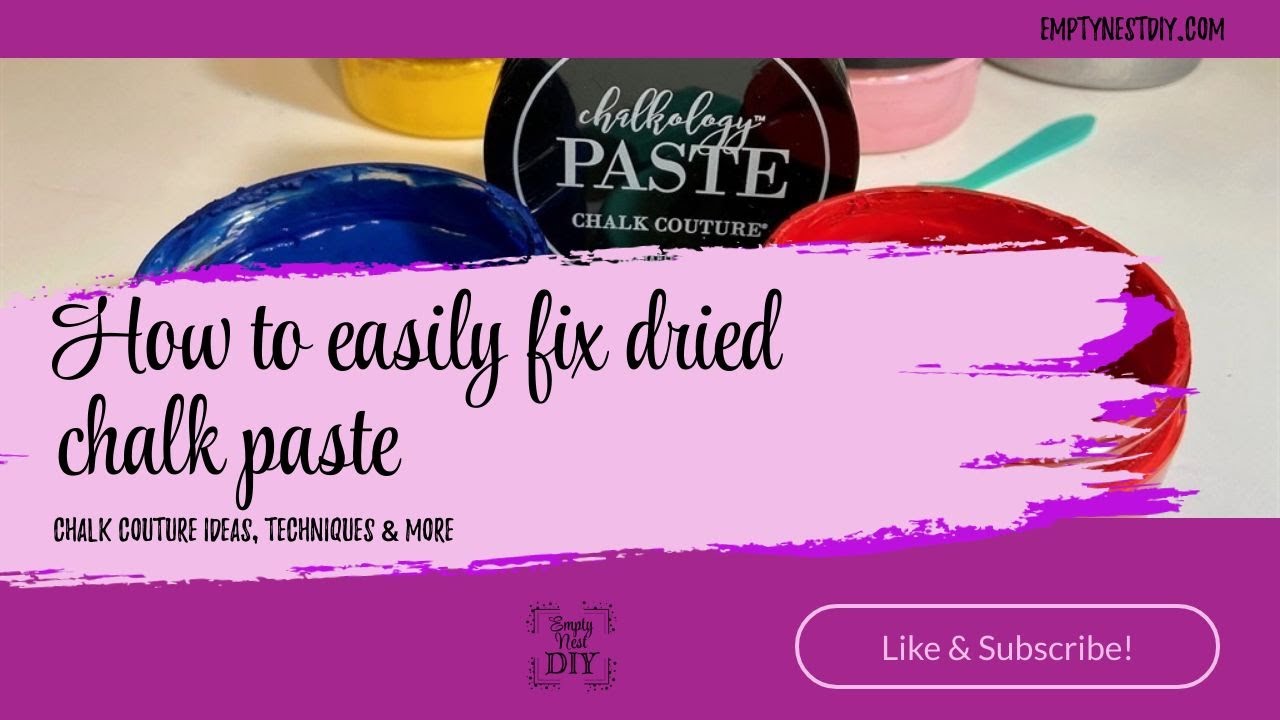 The Ultimate Guide to Chalk Couture Paste (Tips & Tricks), Empty Nest DIY