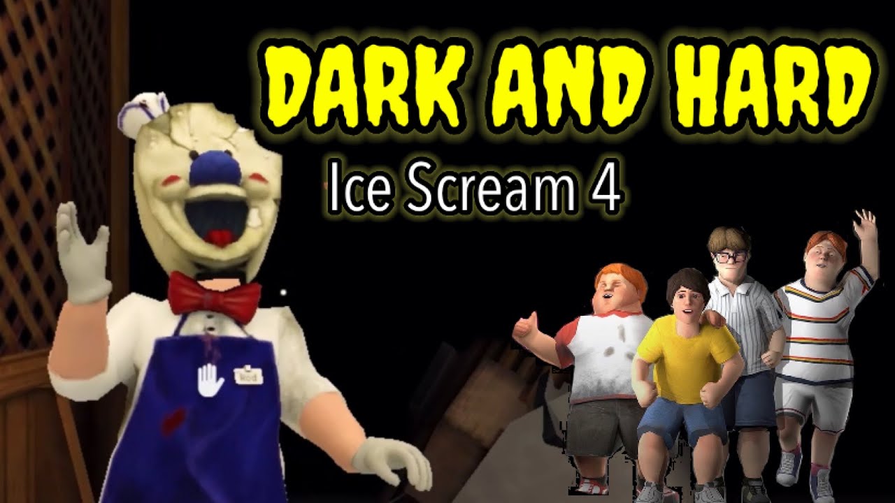 Ice Scream 4 In Dark and Hard Mode
