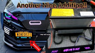 Atomic Car Concepts Front RGB License Plate Frame for my Subaru WrxSti (unboxing and install) Subaru License Plate Ideas