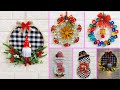 Best out of waste 5 Economical Christmas wreath making idea |DIY Low budget Christmas craft idea🎄199