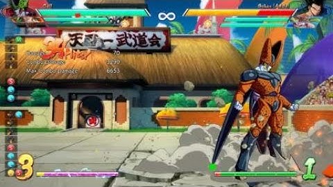 Cell 6M Starter into BnB Corner Loop Combo with Broly/Goku Assists