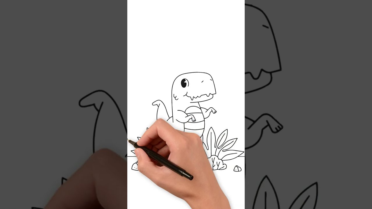 Unleash your inner paleontologist with this dino-mite coloring page! ️