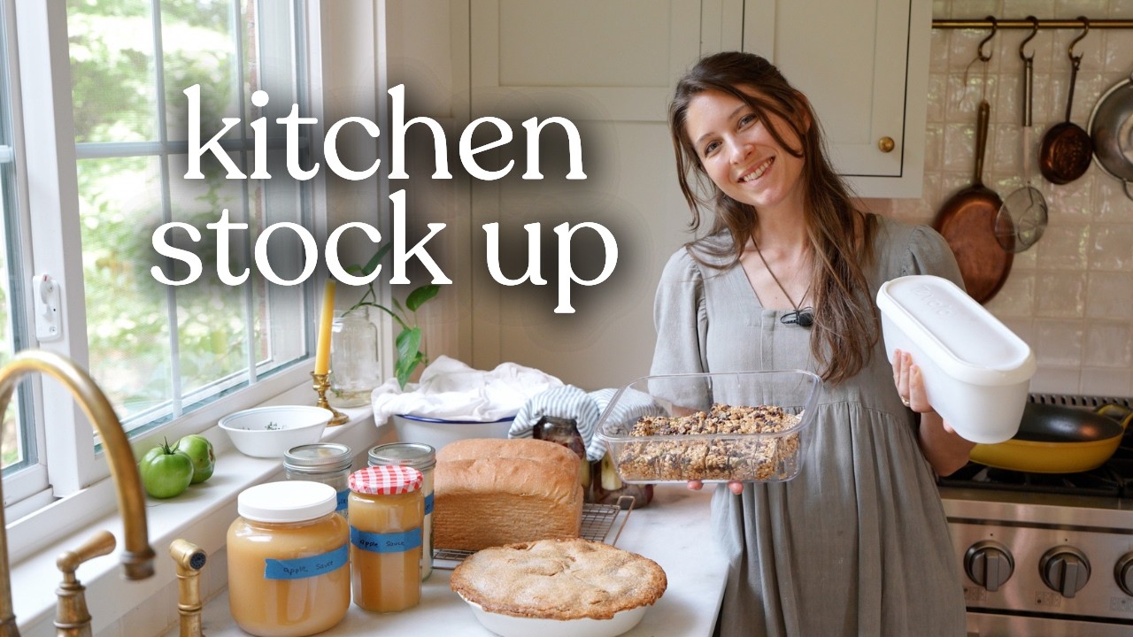 Stocking my kitchen with scratch made snacks & basics