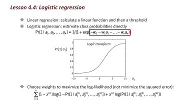 Data Mining with Weka (4.4: Logistic regression)