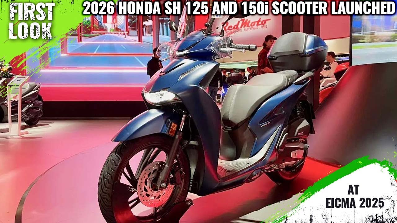 2026 Honda SH 125 And 150i Scooter Launched At EICMA 2025 - First Look - Bestselling Honda Scooter