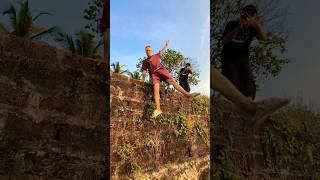 Beautiful Flip On Goa Beach 🏖️🤩 #Parkour #Flip