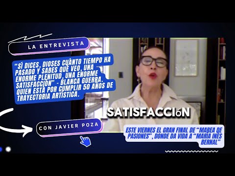 Sabes qué veo, una enorme satisfacción- Blanca Guerra, cumplirá 50 años de carrera. Por Javier Poza