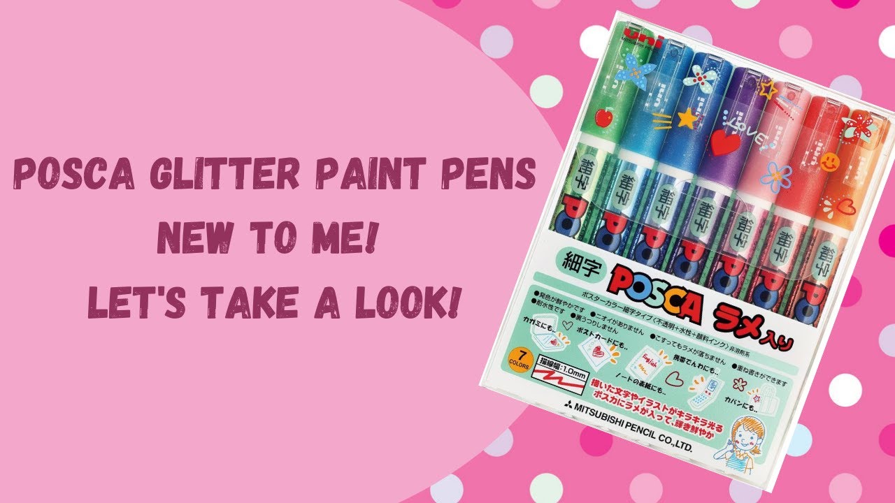 POSCA Glitter Pens! You've NEVER heard of these! 