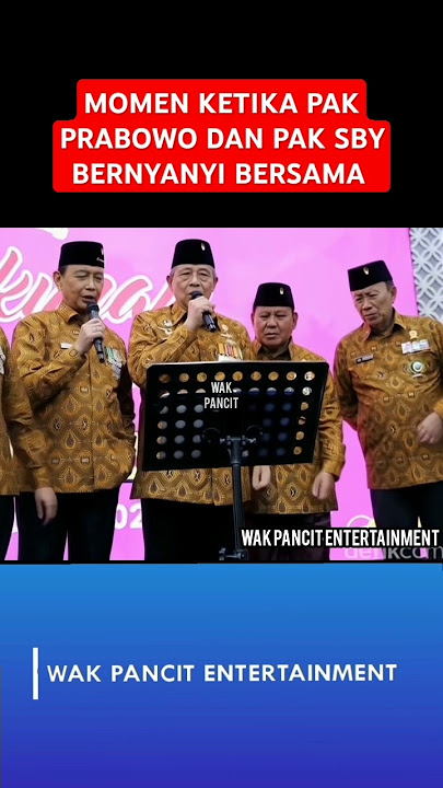 MOMEN KETIKA PRABOWO DAN SBY NYANYI BERSAMA #shortsvideo #prabowo #sby #presiden #viral #trending