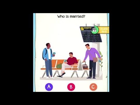 Braindom 2 Riddle Level 3 23 Who is married Gameplay Solution Walkthrough