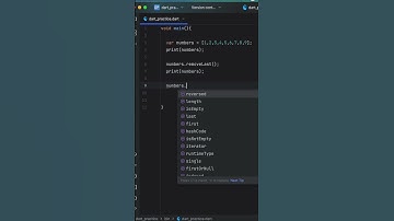 Remove Element From Dart | Beginner | Coding | Dart | Flutter