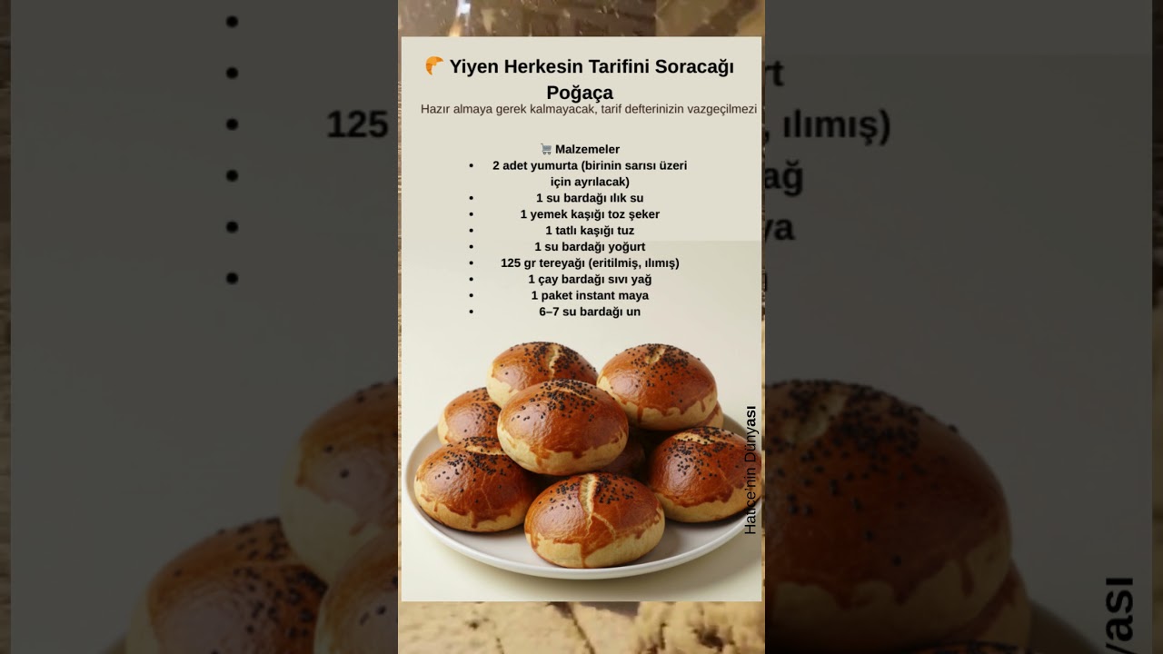 🥐 Yiyen Herkesin Tarifini Soracağı Poğaça #pratiktarifler #pratiktatlitarifleri #mutfaktakolaylık