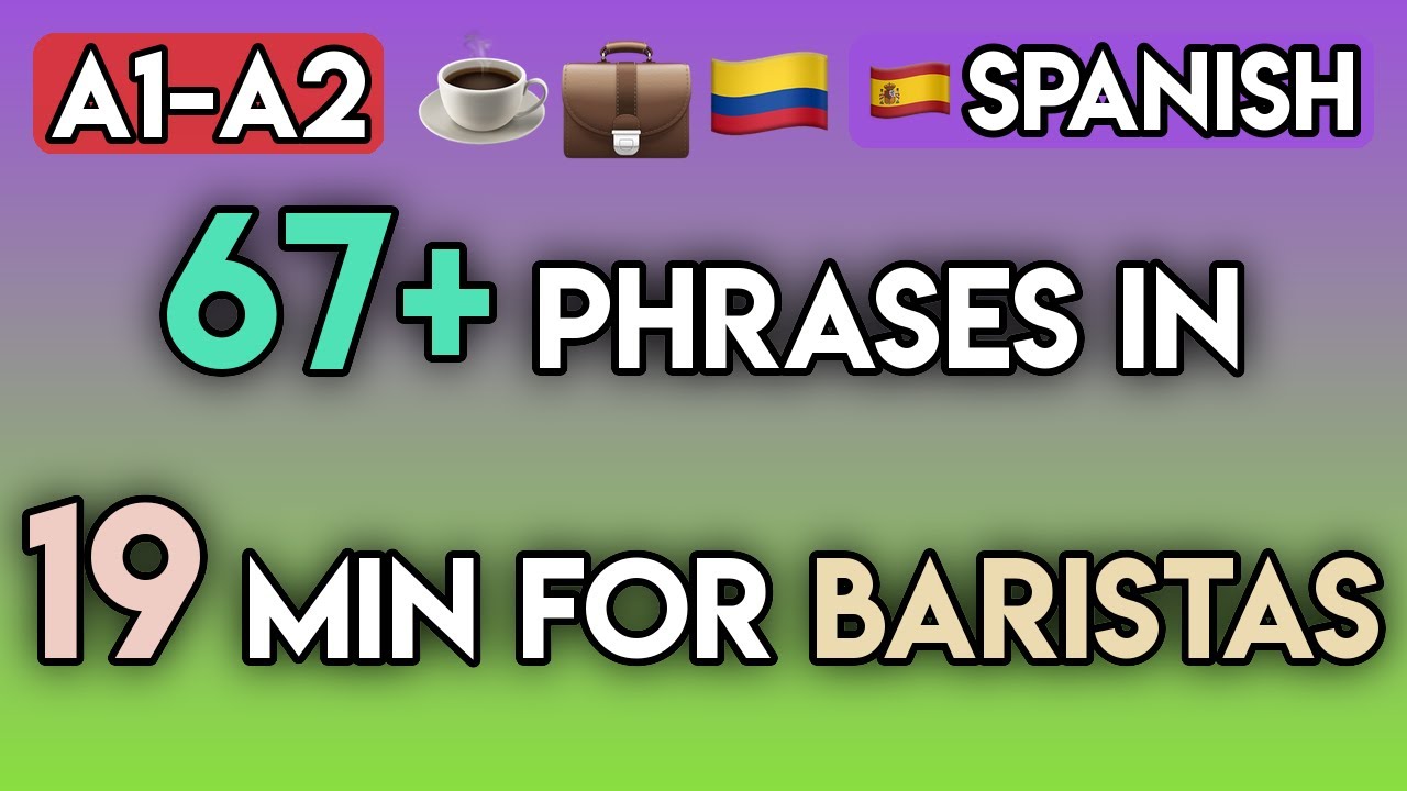 Spanish for Baristas & Coffee Shops | 65+ A1-A2 Phrases & Interactive Exercises for Work