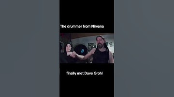 The drummer from nirvana met Dave grohl #meme #memes #funny #nirvana #davegrohl #rock #metal #grunge