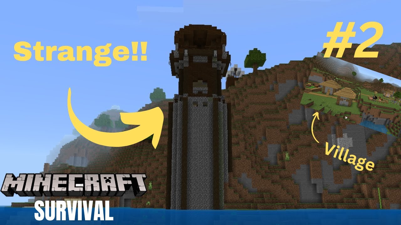 I found a strange pillager outpost and a village | Minecraft survival ...