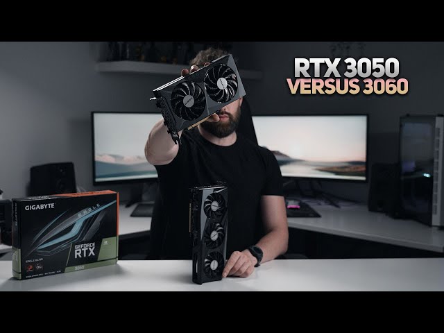 GIGABYTE RTX 3050 Eagle OC Review - vs RTX 3060 - YouTube