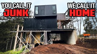 We've waited YEARS for THIS... Connecting Our Shipping Containers #diy #construction