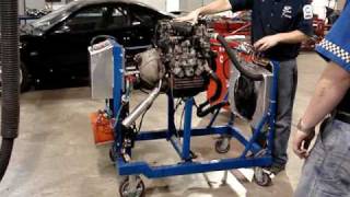 13B Rotary Engine Stand BACKFIRING @ WyoTech, PA