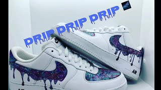 Nike Air Force 1 custom (galaxy drip 