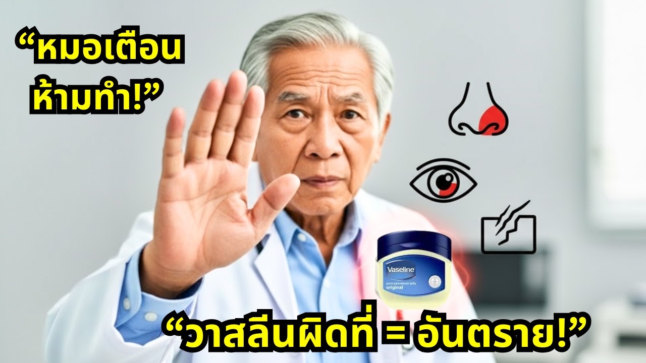 “ห้ามทาวาสลีน 3 จุดเด็ดขาด! อันตรายเกินคาด!”