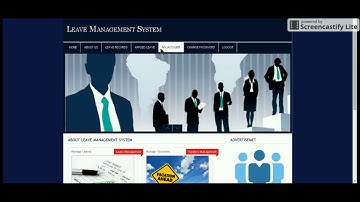 PHP and MySQL Project on Leave Management System