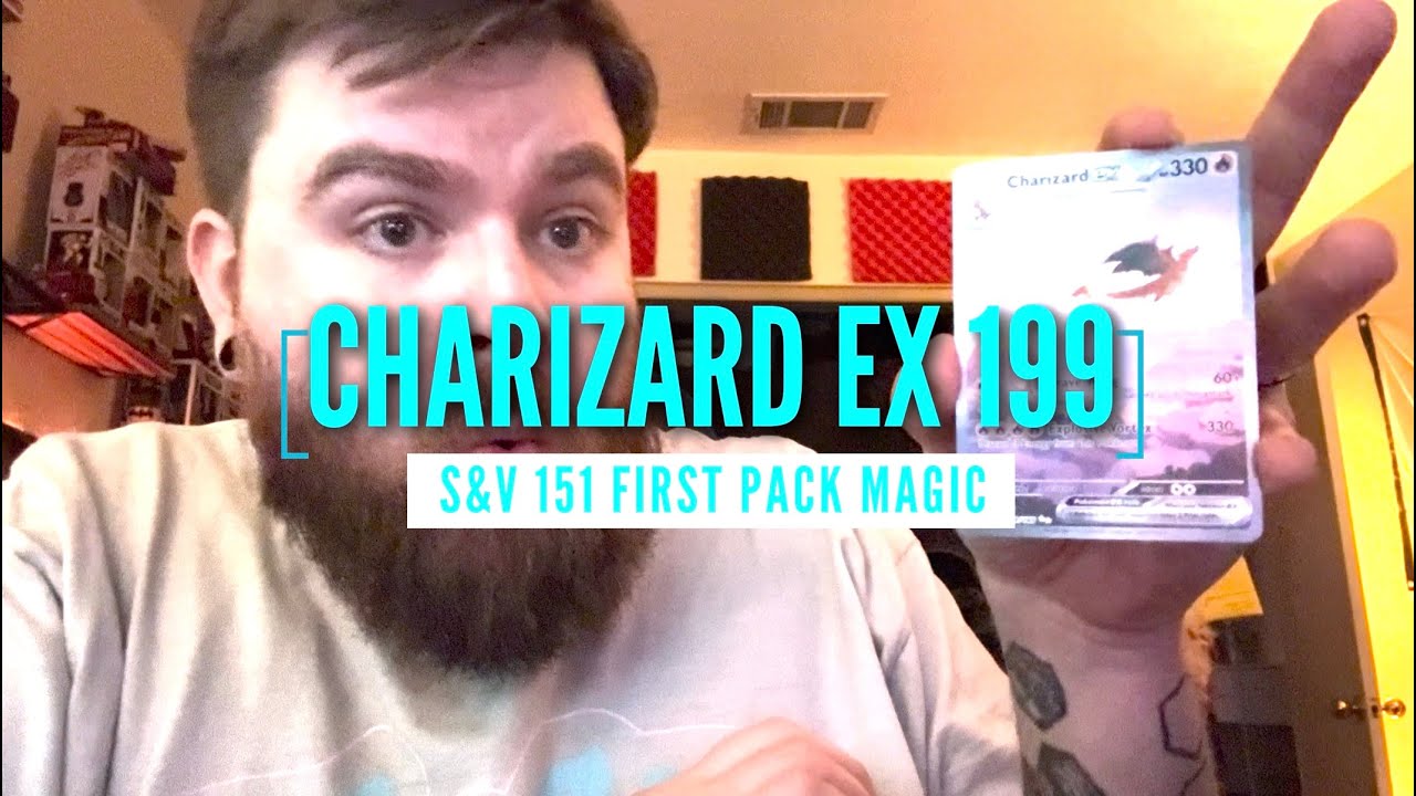 I open a Charizard ex 199 from my FIRST PACK of Scarlet & Violet 151!
