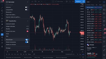 Como colocar o gráfico da Tradingview em tema escuro - tirando duvida de inscrito