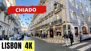 LISBON, PORTUGAL 🇵🇹 [4K] Baixa & Chiado — Walking Tour