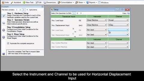 Setting up a Direct Shear Test
