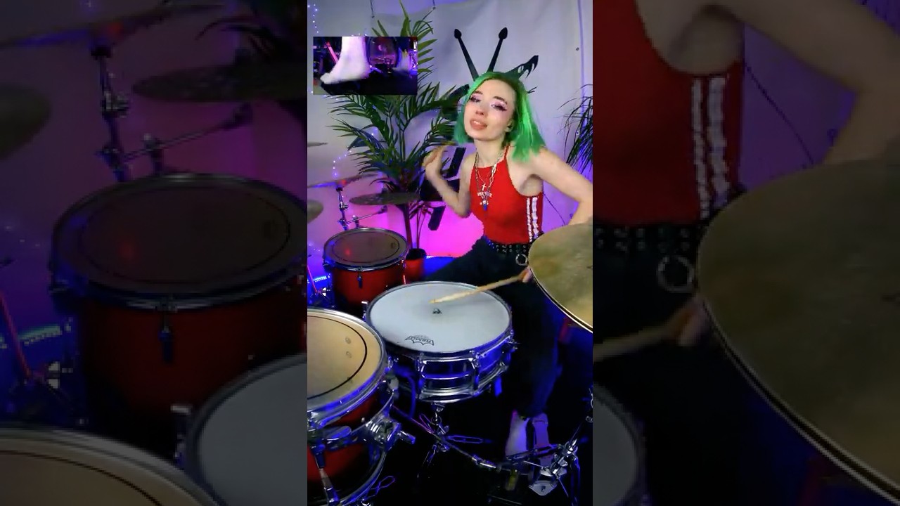 Pouya & Ghostemane - 1000 Rounds, Drum cover