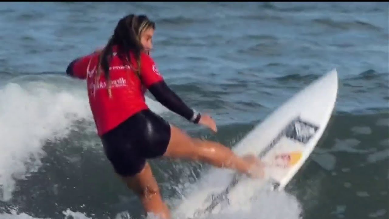 Super Girl Surf Pro: Jacksonville Beach waves show up for surf contest