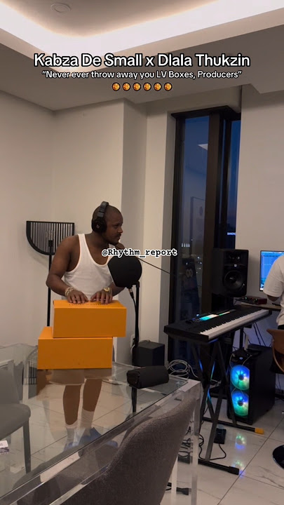 Kabza de small creates beat with a box🙆‍♂️🤯🔥