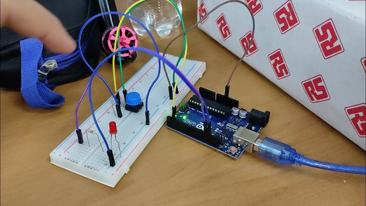 Arduino Basic Project #3: LED Blinking 5 second after push button - YouTube