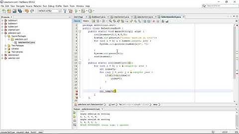 Cara penyortingan data di Java (Selection Sort)