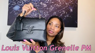 $3700 Louis Vuitton Grenelle Tote MM Black Epigrained leather Unboxing &  Review 