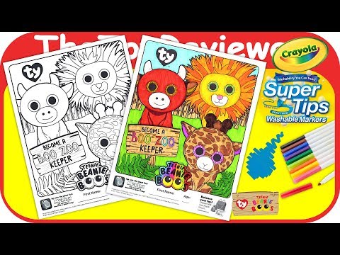 mcdonald's-happy-meal-teenie-beanie-boo's-coloring-page-crayola-unboxing-toy-review-thetoyreviewer