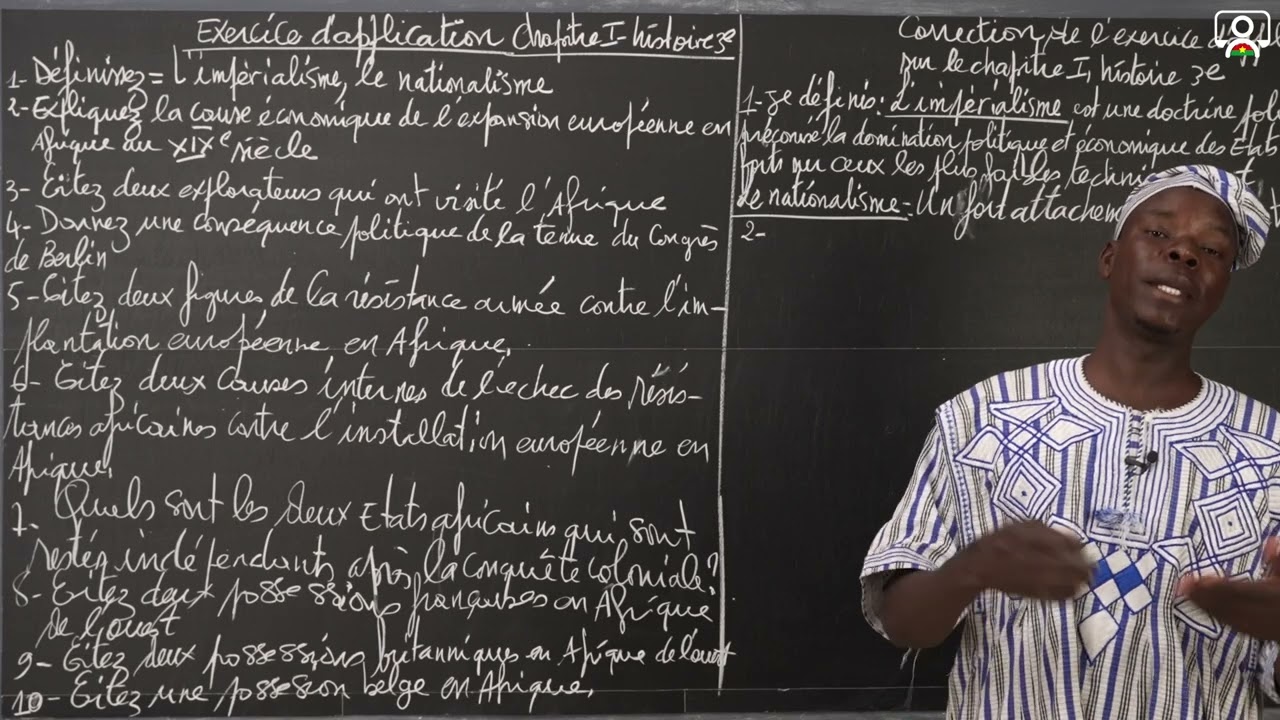 Exercice - 3e - Histoire : L'impérialisme européen en Afrique et à Madagascar
