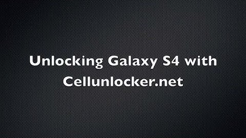 How to unlock Bell Samsung Galaxy S4 using Cellunlocker.net