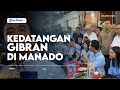 Gibran rakabuming raka mengunjungi kota manado sulawesi utara