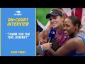 Mcnallytownsend oncourt interview  2022 us open final