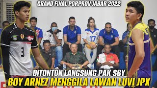 Final !!! Boy Arnez Menggila Di Tonton Langsung Pak Sby Di Final Voli Porprov Jabar 2022