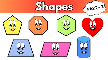 SHAPES | PART 2 | Shapes Learning For Kids | Geometric Shapes | Maths Shapes | 2D 3D Shape | #shapes