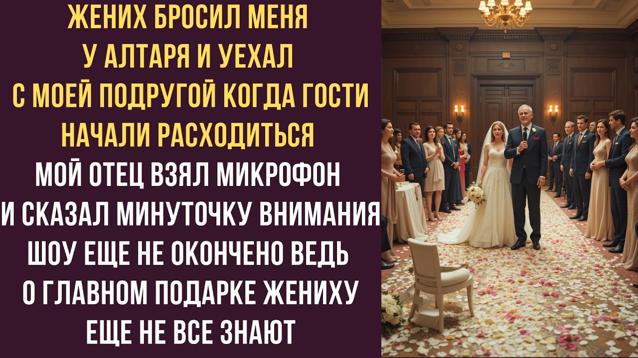 Жених бросил меня у алтаря и уехал с моей подругой Когда гости начали расходиться мой отец